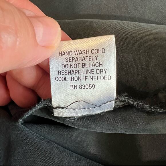 Anthro x Drew Tie Front Knotted Sleeveless Dress Black XS - Picture 6 of 12